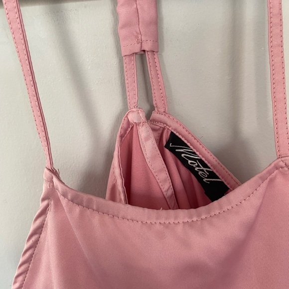 MOTEL ROCKS before you act satin DRESS - Picture 4 of 4